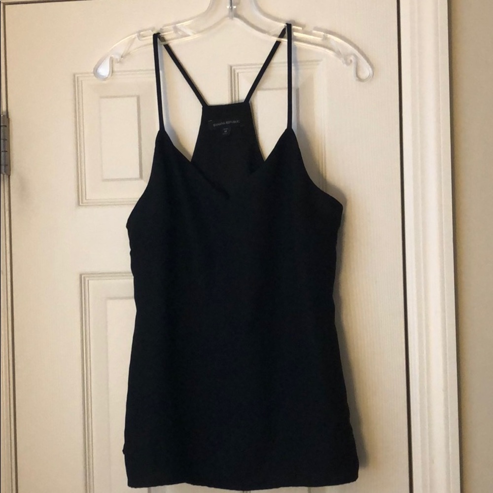Banana Republic Petite Medium Black Tank Top
